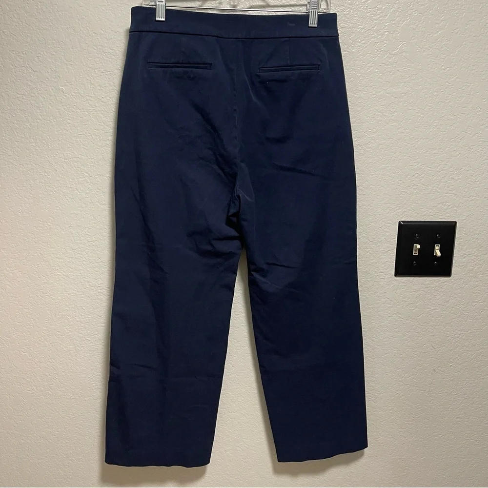 J.Crew Nautical Wide Leg Cropped Trouser Size 10